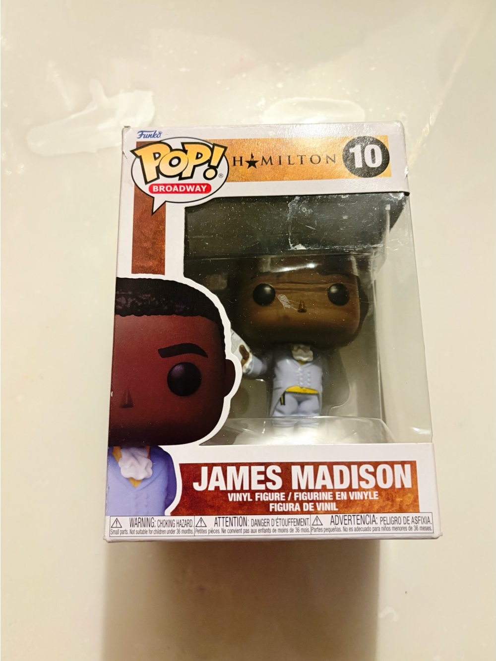 Funko Pop! Hamilton James Madison #10 Vinyl Figure - White and Gold